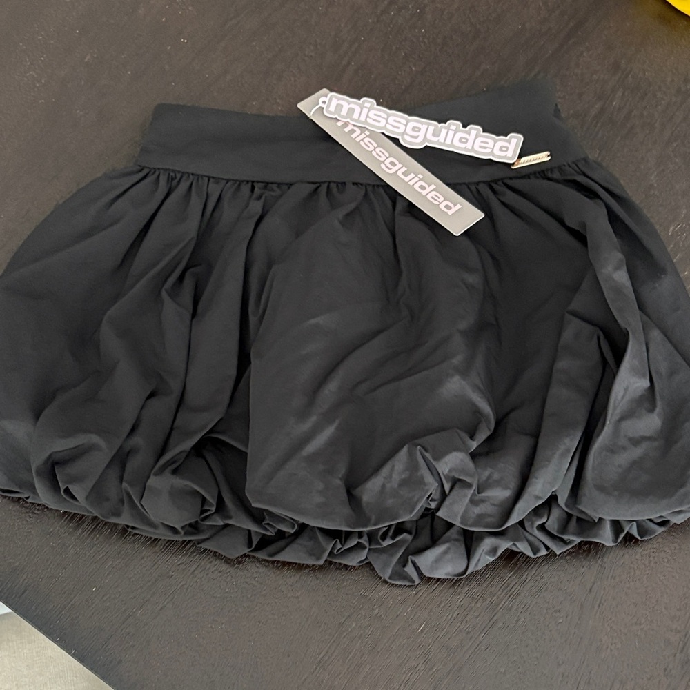 Missguided Black Mini Bubble Skirt